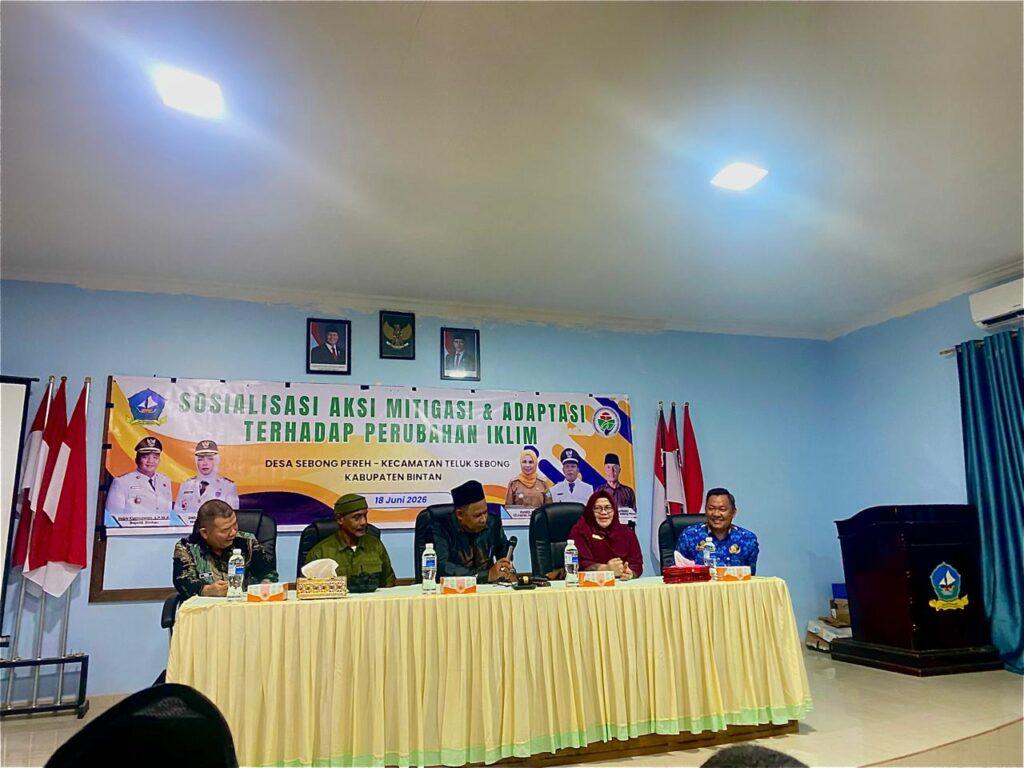 Dokumentasi Kegiatan Sosialisasi Mitigasi dan Adaptasi Perubahan Iklim di Desa Sebong Pereh