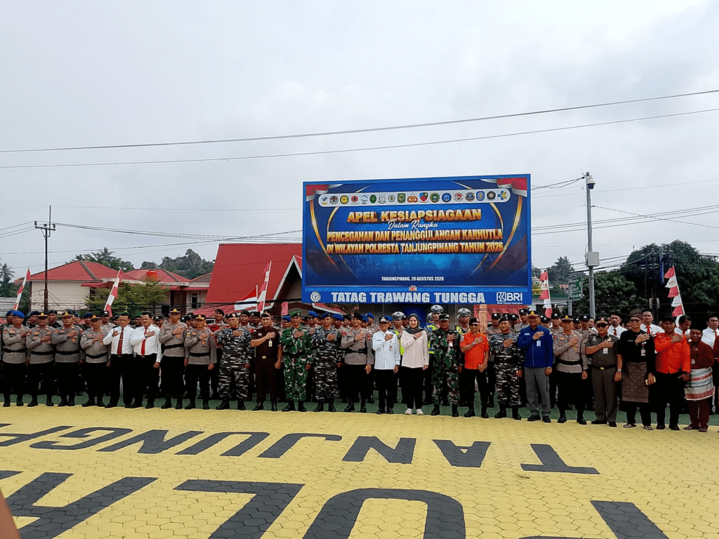 Dokumentasi Kegiatan Sinergi Cegah Karhutla, BMKG Tanjungpinang Hadiri Apel Kesiapsiagaan di Polresta Tanjungpinang dan Polres Bintan