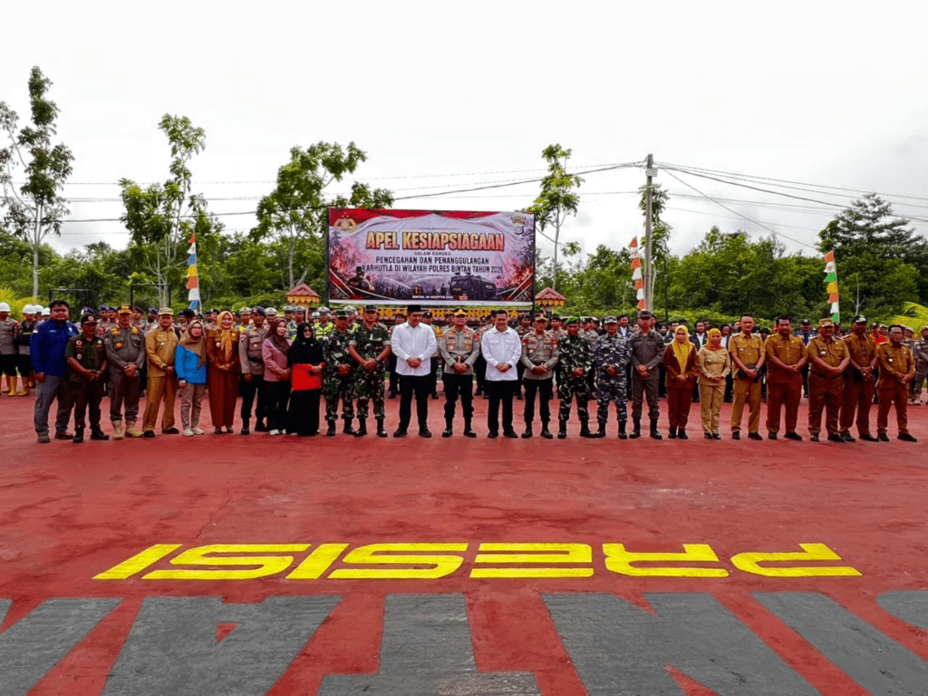 Dokumentasi Kegiatan Sinergi Cegah Karhutla, BMKG Tanjungpinang Hadiri Apel Kesiapsiagaan di Polresta Tanjungpinang dan Polres Bintan